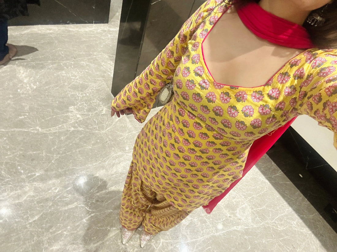 Women Printed Kurta Palazzo Set
