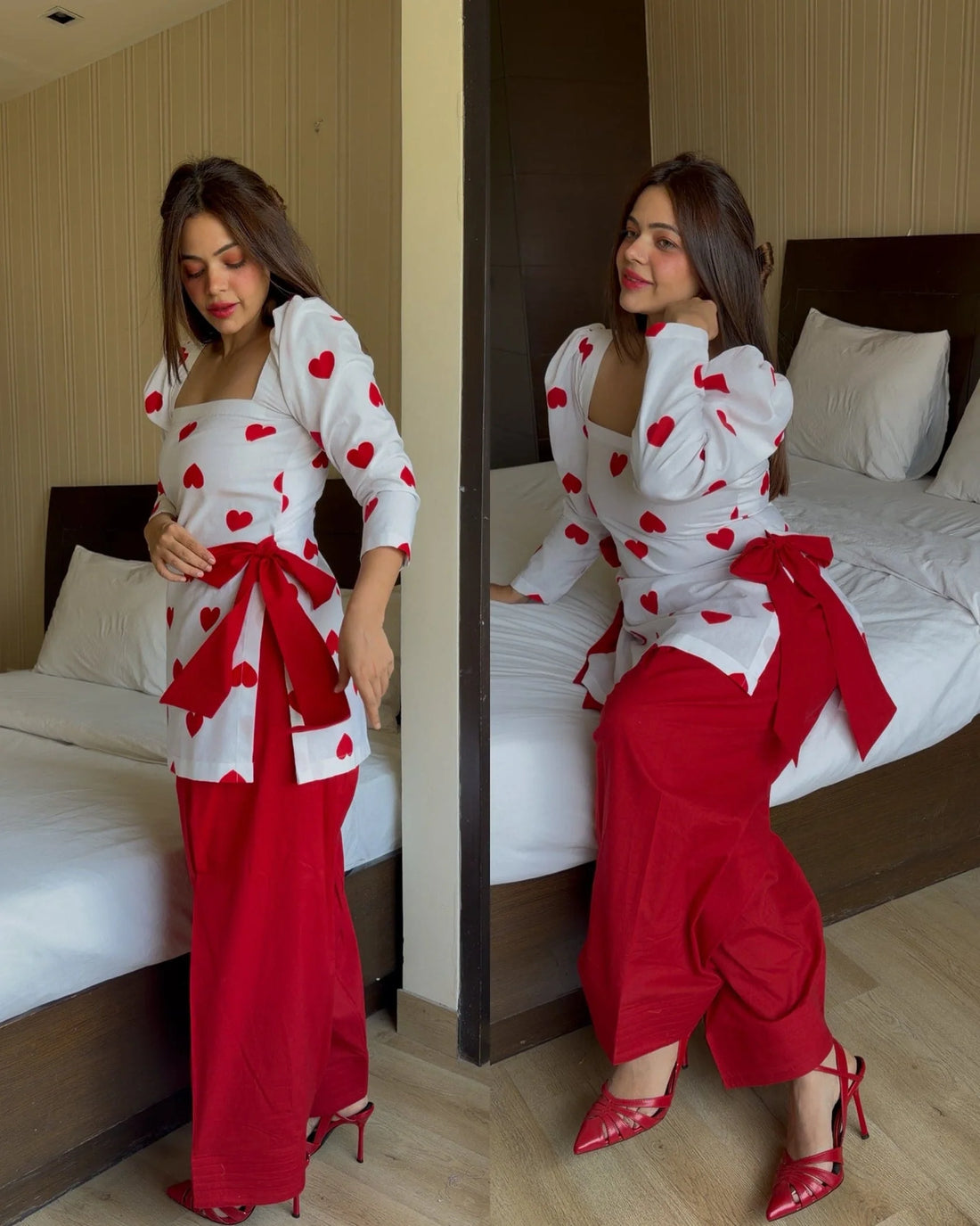 Scarlet Heart Print Co-ord Set
