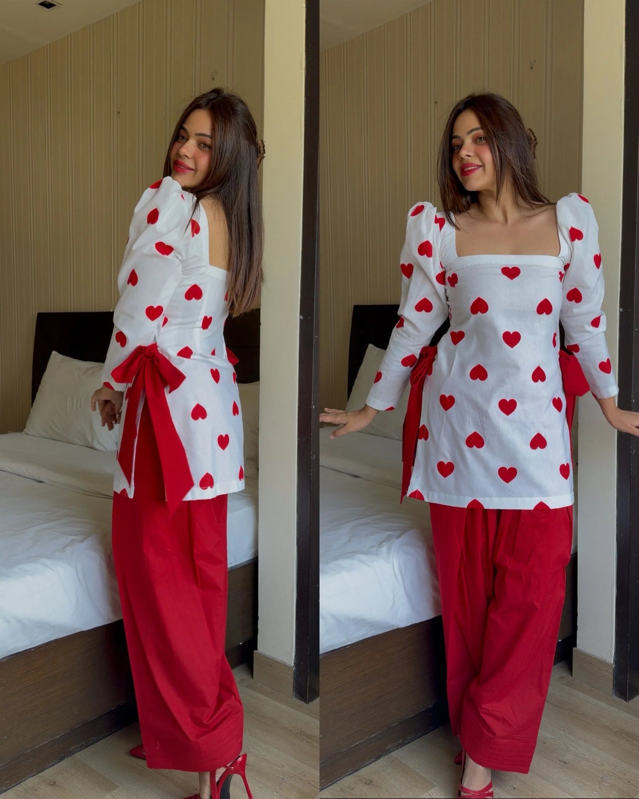 Scarlet Heart Print Co-ord Set