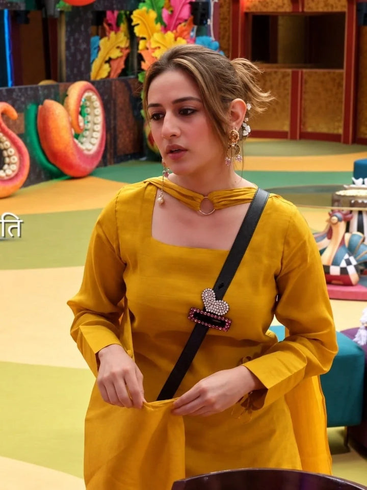 Sunshine Muse Yellow Classy Kurta Pant Set