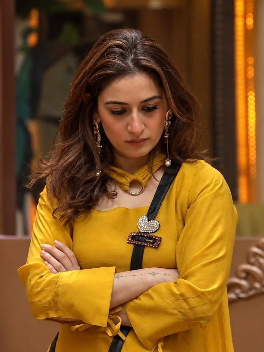 Sunshine Muse Yellow Classy Kurta Pant Set